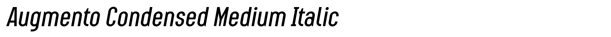 Augmento Condensed Medium Italic image